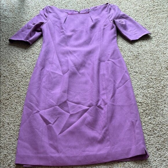 Elie Tahari wool blend  Purple Dress size 10 - Picture 1 of 6